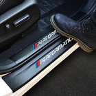 4 шт. виниловые водонепроницаемые Нескользящие защитные наклейки на двери автомобиля из углеродного волокна для BMW Performance M3 M5 X1 X3 X5 X6 E46 E39