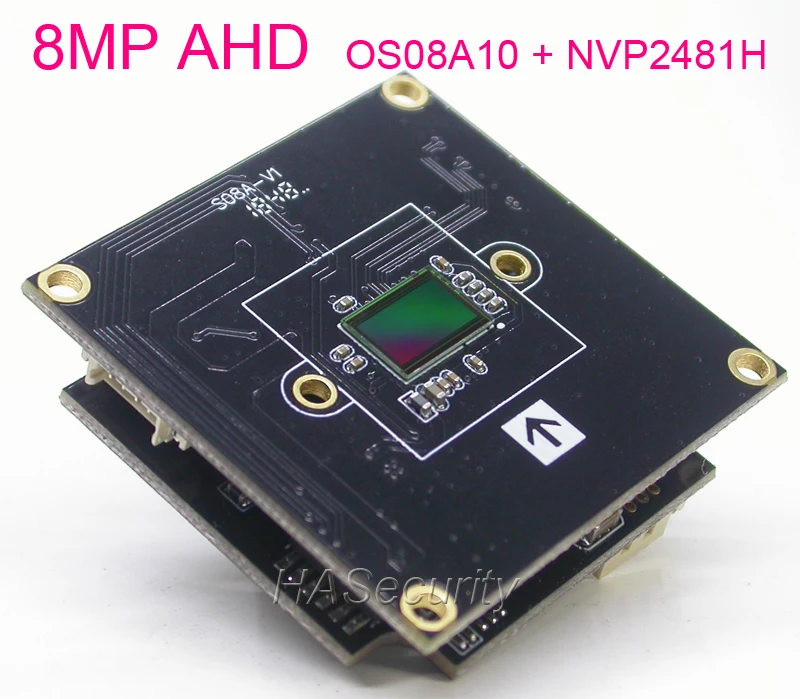 AHD 8.0MP @15FPS 3840 x 2160 1/1.8" OmniVision OS08A10 CMOS + NVP2481 CCTV camera module PCB board +OSD cable +IRC +CS 3MP Lens |