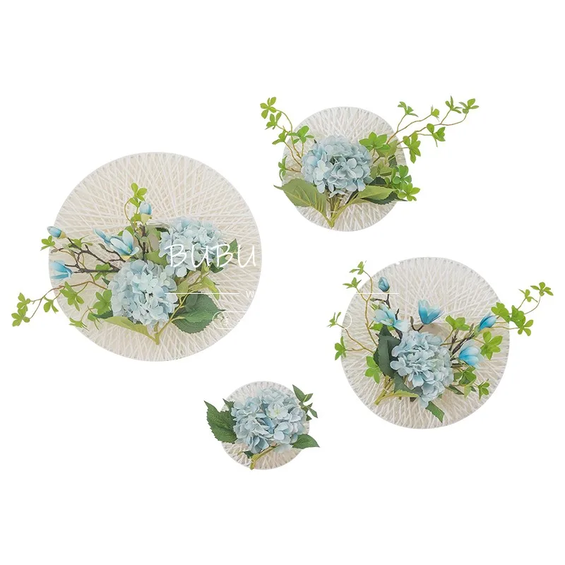 Свадебный реквизит из ротанга веревочное кольцо цветочное украшение