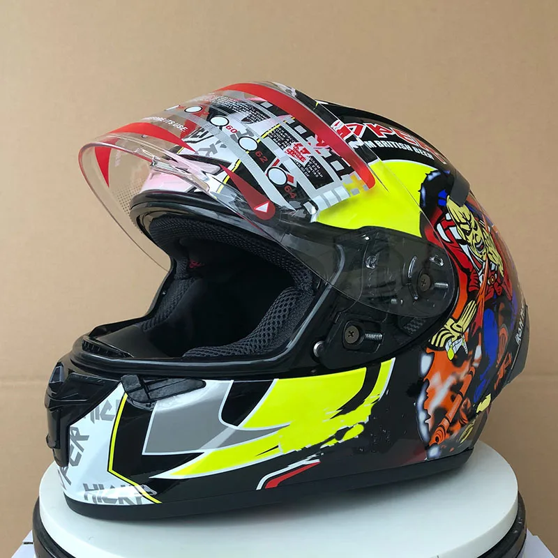 X14 Red Gold Visor Full Face Helmet Motorcycle Mirror PC Material Transparent | Автомобили и мотоциклы