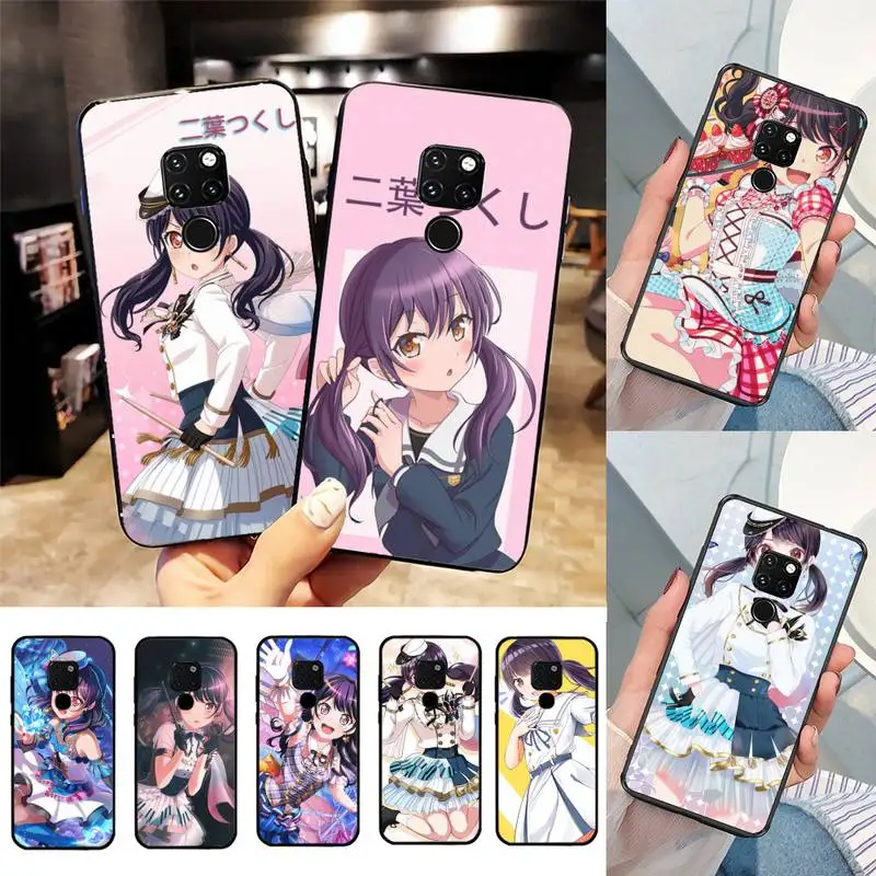 

Yinuoda Futaba Tsukushi BanG Dream Anime Phone Case For Huawei Nova 3I 3E 7se mate 9 10 20 30 lite 40 Pro funda case