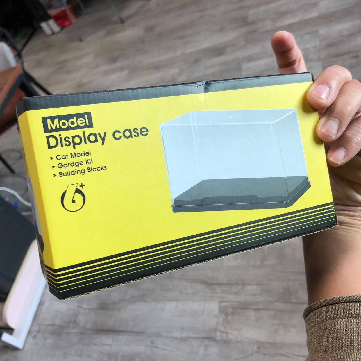 Новая Маленькая прозрачная акриловая коробка для демонстрации модельного