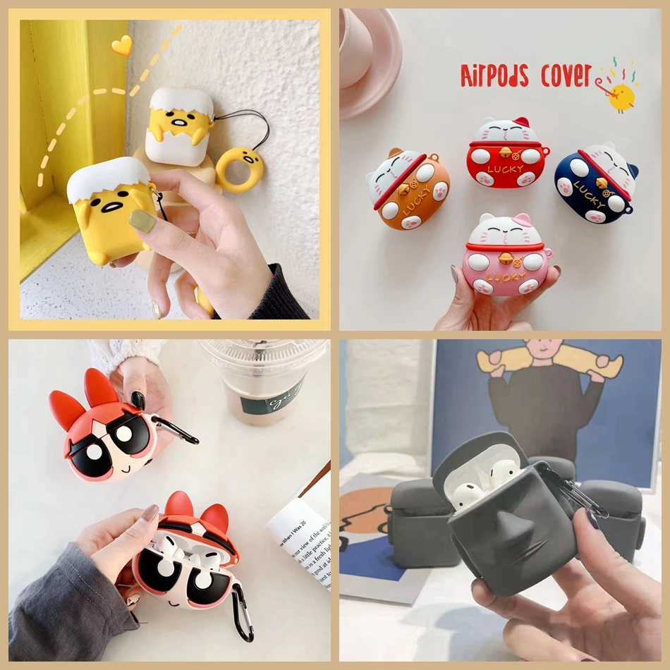 Для Apple AirPods Pro Чехол 3D милый щенок котенок цыпленок мультяшный чехол для