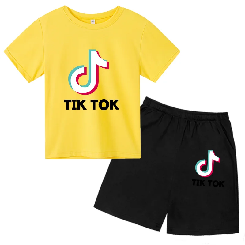 

2021 new hot-selling summer boy clothes suit short-sleeved casual cartoon anime boy T-shirt + shorts suit children's clothing bo