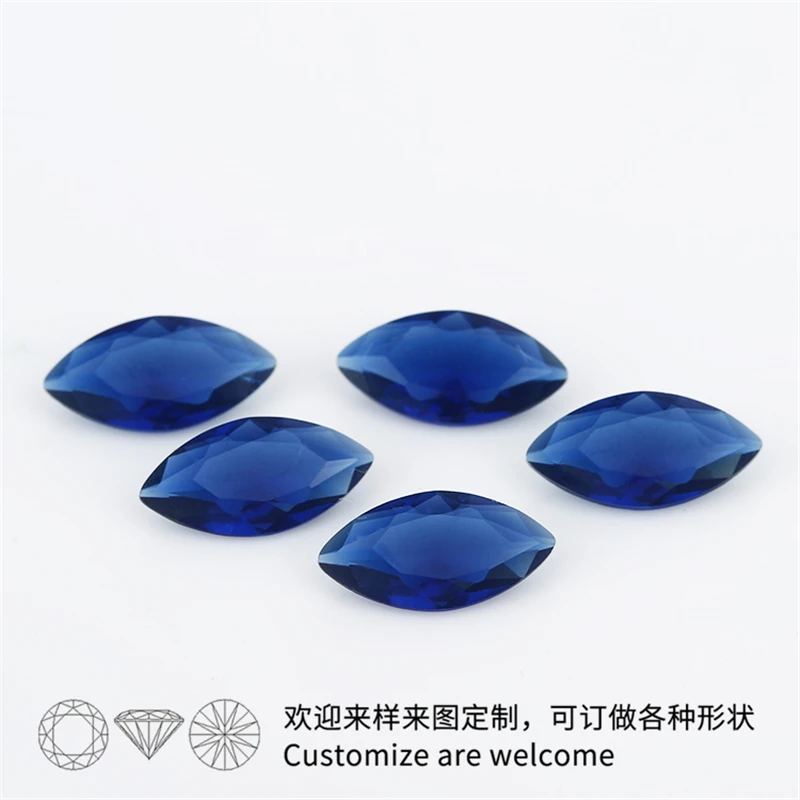Размер 1.5x3 ~ 8x16mm Синий Цвет Маркиза Форма машина резки сыпучих Borland стекло бусины
