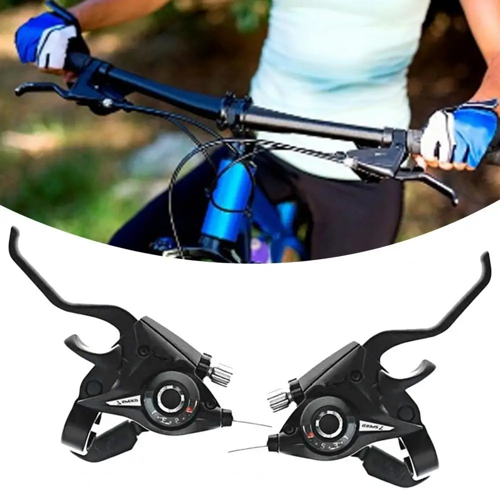 Practical Thumb Shifter High Strength 3 Speed/7 Speed Transmission Left/Right Thumb Shifter for Road Bike Speed Shifter