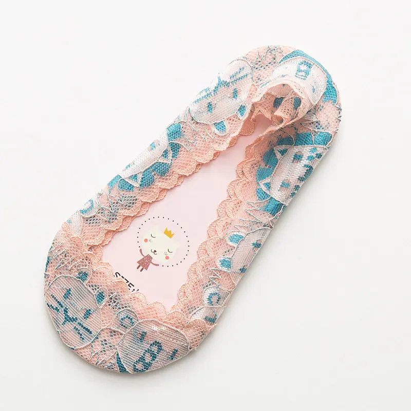 Несколько цветов Детские гетры с кружевами из шелка невидимые носки башмачки для