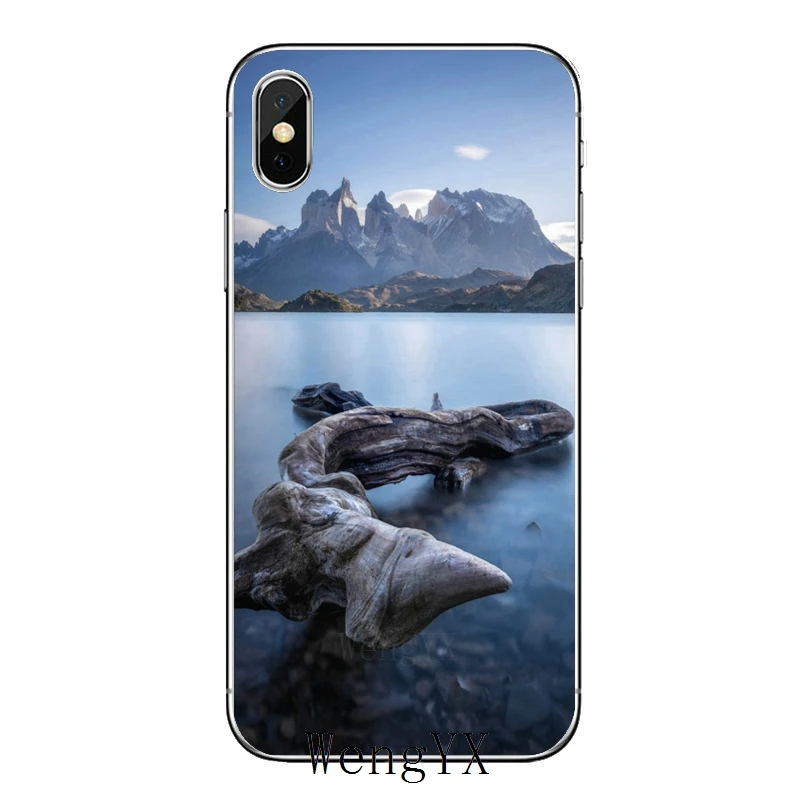 Горный зеркальный мягкий чехол для Samsung Galaxy M30 A70 A60 A50 A40 A30 A10 A9 A8 A6 J8 J4 J6 Prime Plus 2018 |