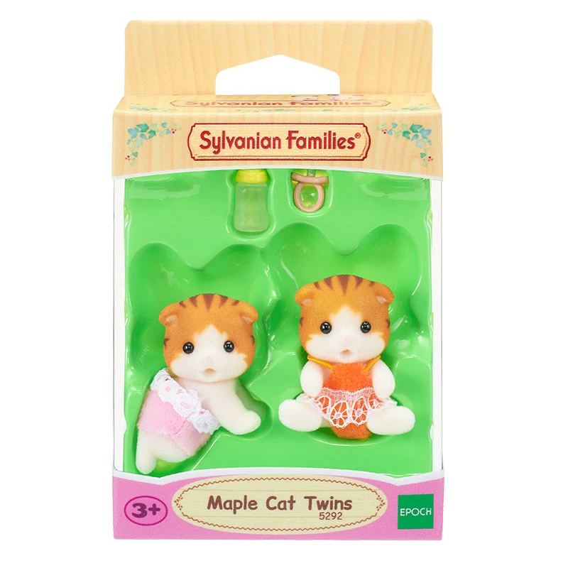 S01 Sylvanian Families кукольный домик пушистая кукла аксессуары клен кошка двойняшка