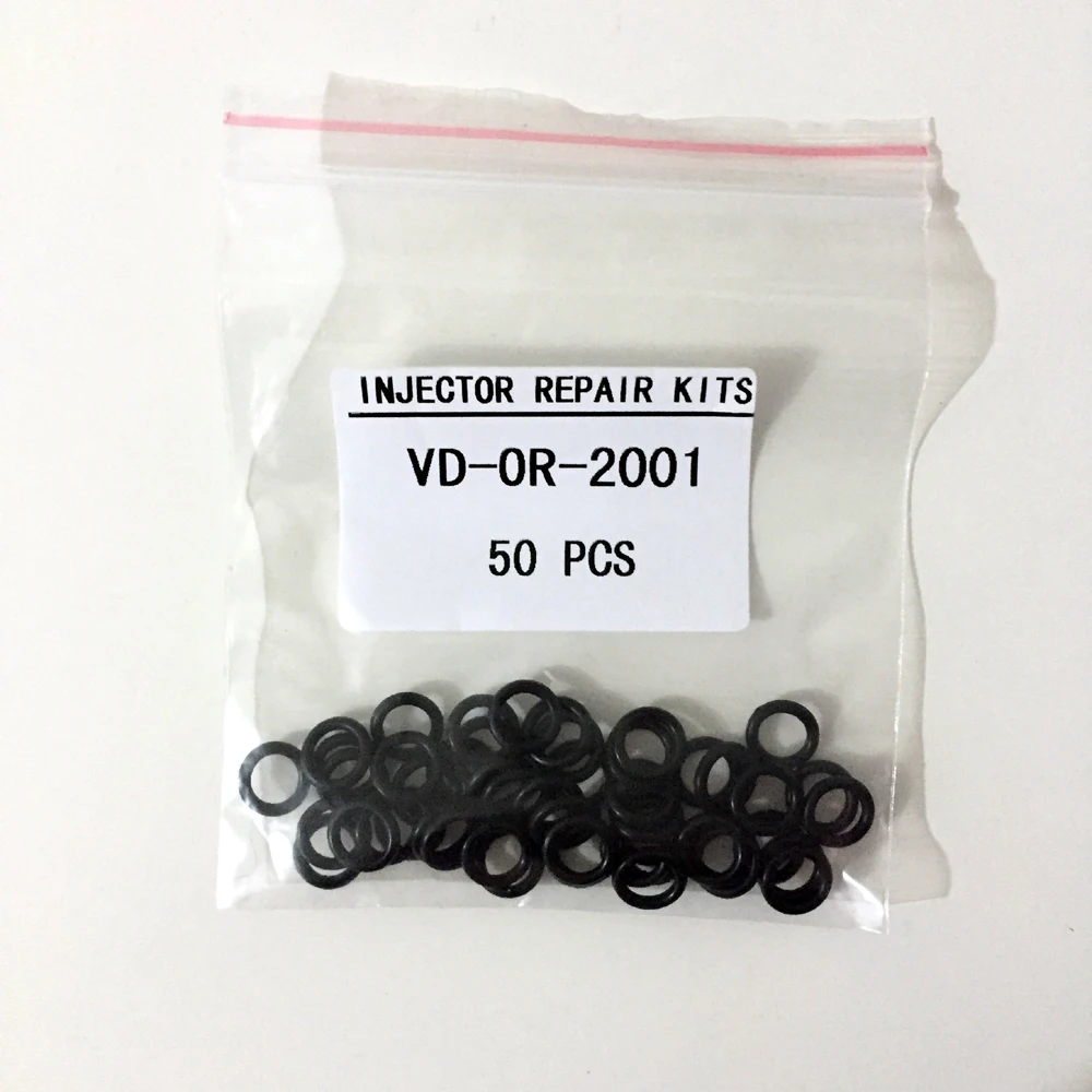 Резиновые уплотнения для инжектора топлива 50 шт. ремонтных комплектов топливный