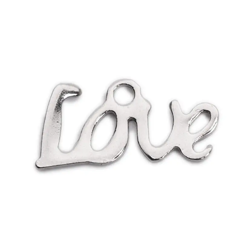 10 шт. цепочка из нержавеющей стали удлинитель Подвески символ любви подвески для