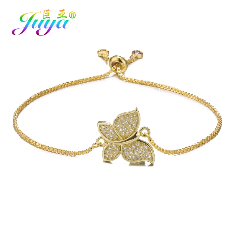 Juya ювелирные изделия ручной работы Золотой/розовое золото Регулируемый слайдер