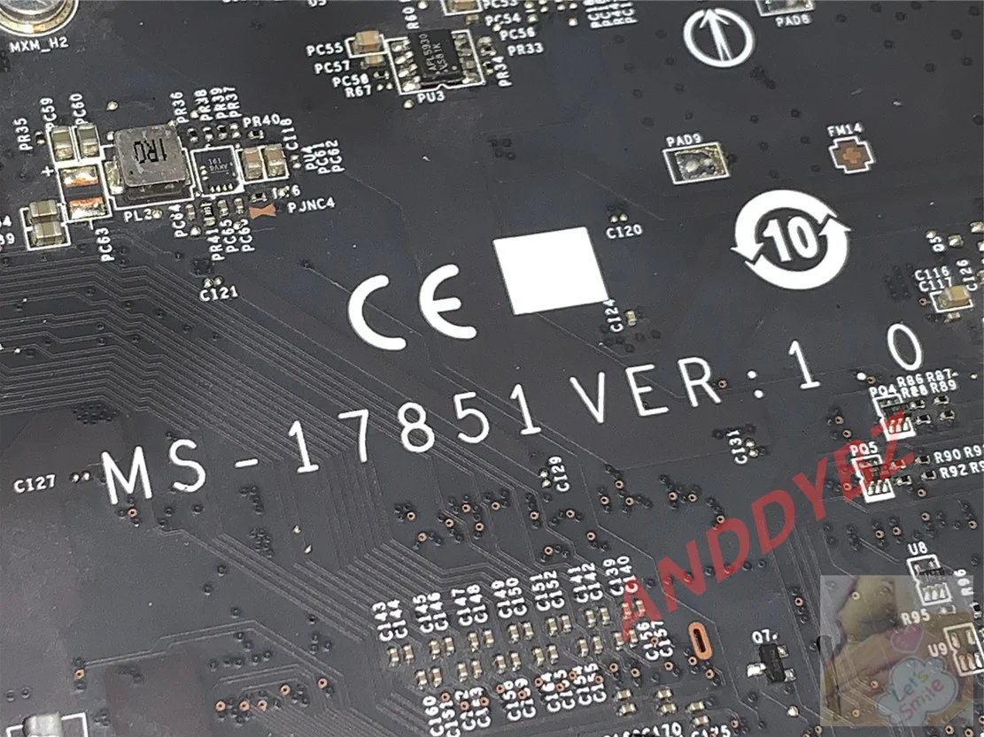 Б/у MS-17851 VER 1 0 для MSI MS-1785 GT72S GT72VR материнская плата ноутбука с процессором I7-6700HQ -