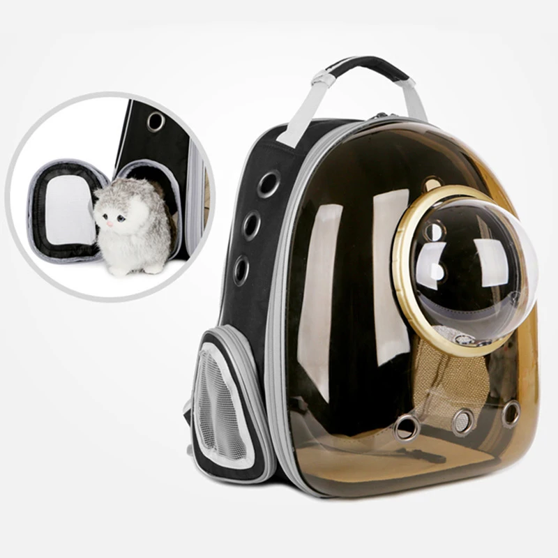 

ThinBest Transparent Puppy Carrying Portable Travel Bag Breathable Space Capsule Pet Dog Cat Carrier Mochila Para Perro