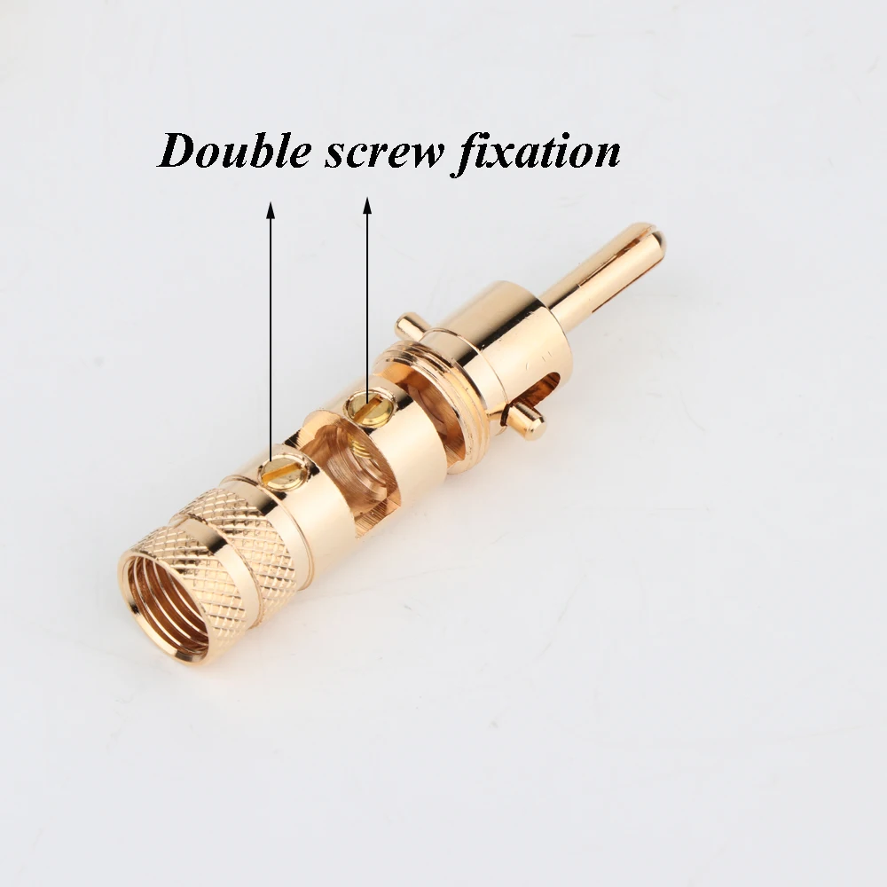 Nakamichi вилка типа банан с замком красно белые Динамик разъем усилителя кабель