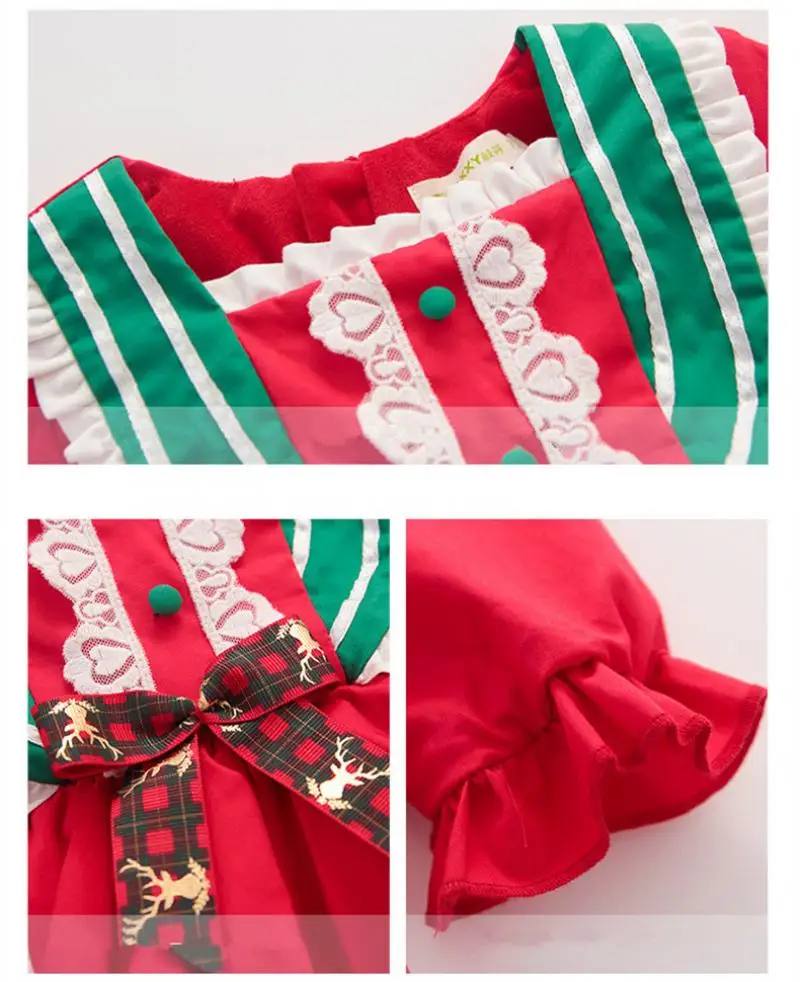 

Vintage Kids Turky Lotia Dress For Girl Children Spanish Ball Gowns Baby Long Sleeve Boutique Dresses Christmas New Year Clothes
