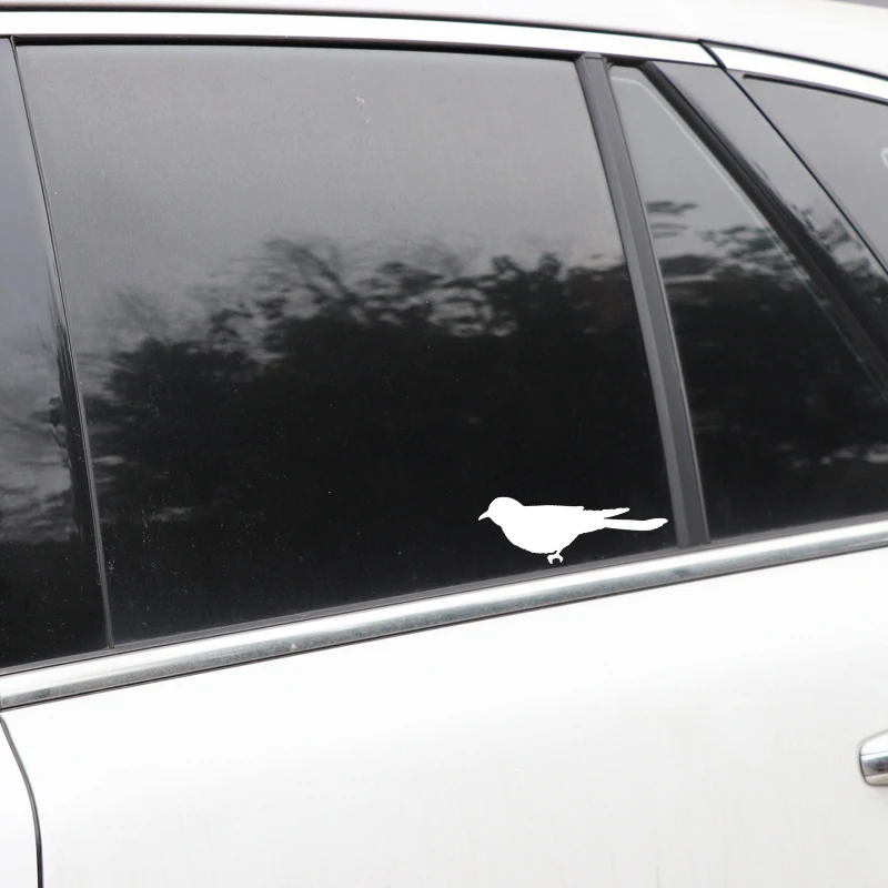 

YJZT 15.5CM*8.4CM Bird Pattern Car Sticker Vinyl Decal Decoration Car Trunk Black/Silver C4-2469