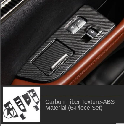 

Модернизированная внутренняя стеклянная оконная рамка Fit forLincoln Navigator MKX, отделка с узором из углеродного волокна, полный комплект отделочны...