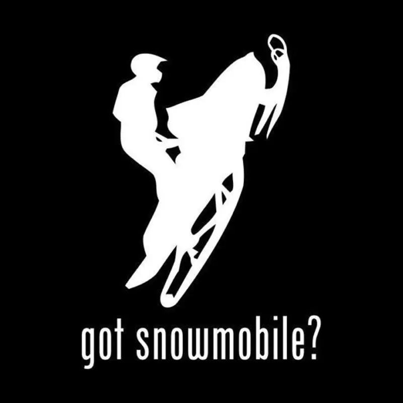 

Creative Fashion Personality Snowmobile PVC Sports Window Sticker 15cm*11.7cm