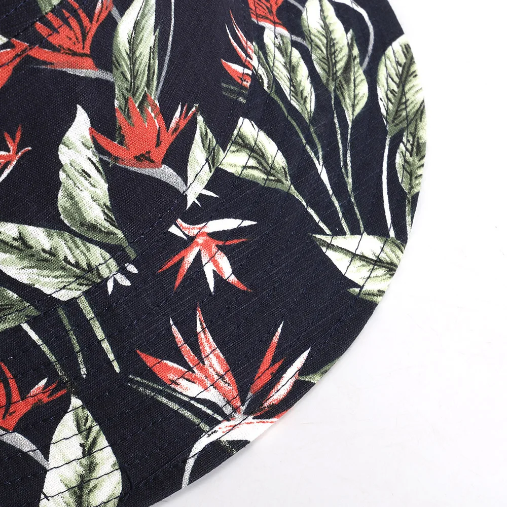 

2020 New Fashion Fisherman's Hat Floral Print Bucket Hat Unisex Bob Caps Kpop Cap Hip Hop Gorros Men Women Cotton Streetwear