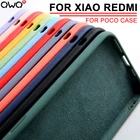 Жидкий силиконовый чехол для Xiaomi Redmi Note 10 10S 11 Pro 9 9A, противоударный мягкий чехол Mi 12 11T Lite Civi Poco X3 NFC F3 GT M3 Pro чехол на телефон