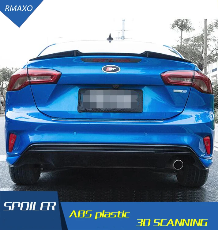 Спойлер для Focus 2019-2020 Ford ABS Материал заднее крыло автомобиля праймер цвет задний