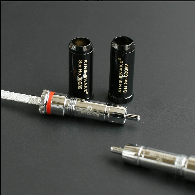 King Snake серия Diamond серебряный кабель RCA стандартный штекер-штекер соединительный