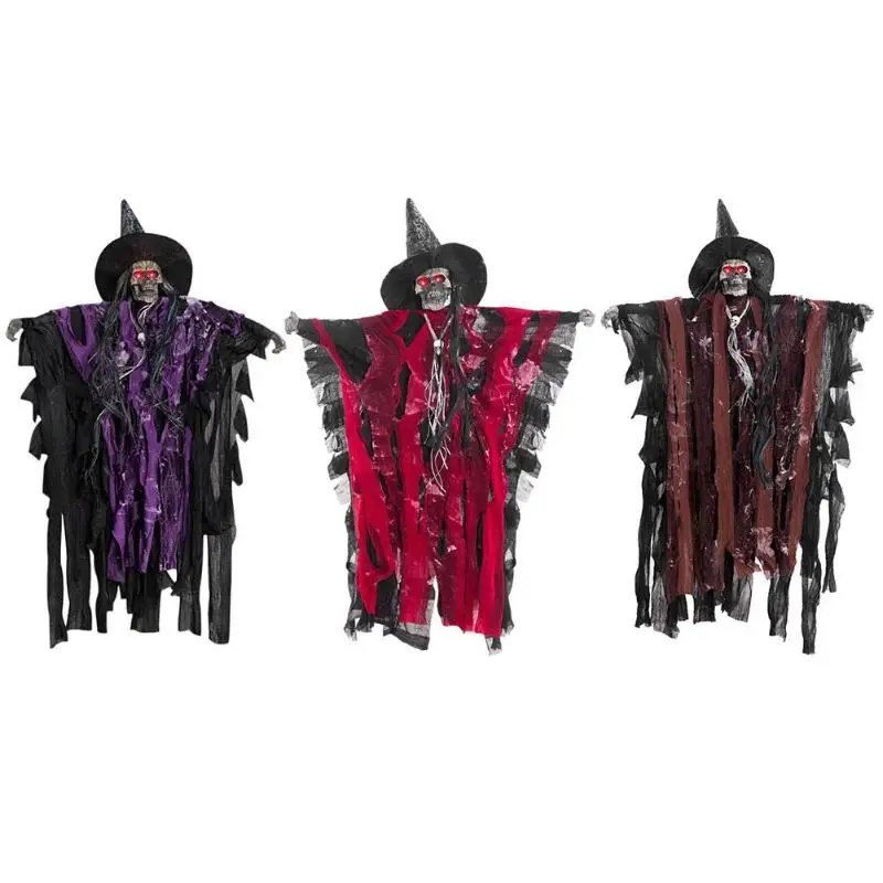 1 шт. Хэллоуин светящиеся ведьма фестиваль кулон Призрак вечерние бар ужас