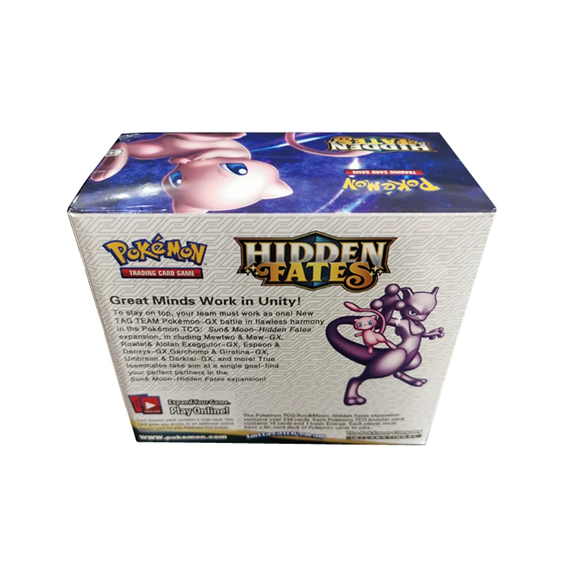 Juguetes de Cartas coleccionables de Pokemon, caja de refuerzo de tarjetas coleccionables de Pok&eacute;mon, GX EX, evoluciones de Fates ocultos, Escudo de espada, juguete de regalo, 324 Uds.-1