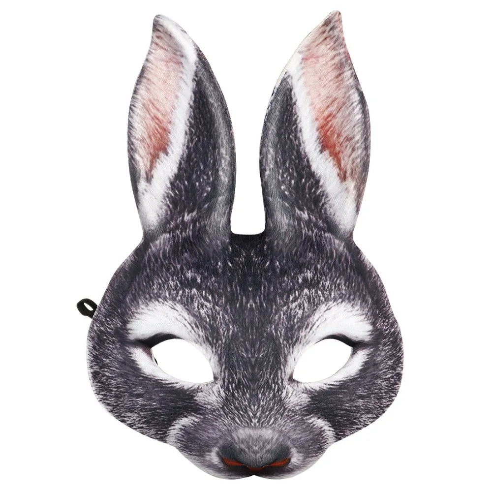 April Fools' Day аксессуары Косплей Кролик Реалистичные Маски Masker Mascaras Animales реквизит маска на Хэллоуин унисекс карнавал