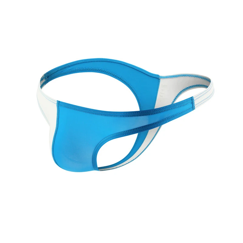 3PCS Men's Underwear Patchwork Bikini Breathable Underpants Contrast Color Jockstrap Briefs Underpants Thong T-Back Briefs Nylon