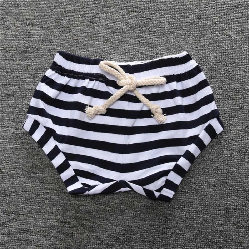 Милые мешковатые шорты для маленьких мальчиков и девочек летние полосатые