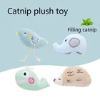 Игрушка для кошачьей мяты с зубцами, Когтеточка с куском большого пальца, кошка с мятой для кошек, веселая игрушка для кошек, котенок, Жевательная плюшевая игрушка для кошек