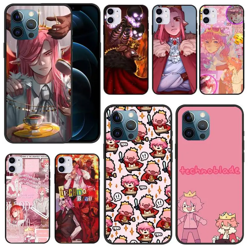 

Technoblade Blood God Phone Case for iphone 12 13 Mini SE 2020 5 5S 6 6S Plus 7 8 Plus X XR XS 11 Pro Max Fundas Coque cover