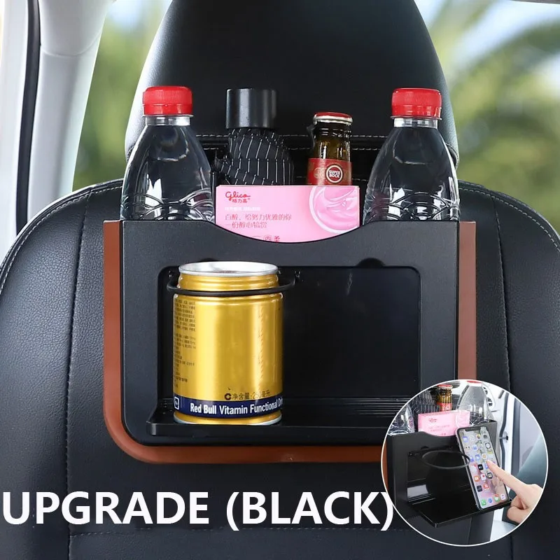 

Upgrade Car Trash Can Foldable Hanging Car Multifunctional Umbrella Storage Bucket Car Waterproof Storage Bags With Cup Holder