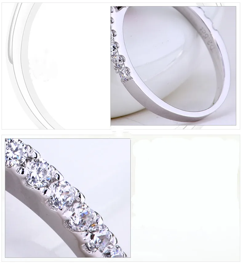 CC 925 серебряные ювелирные кольца для женщин прямоугольный кубический цирконий