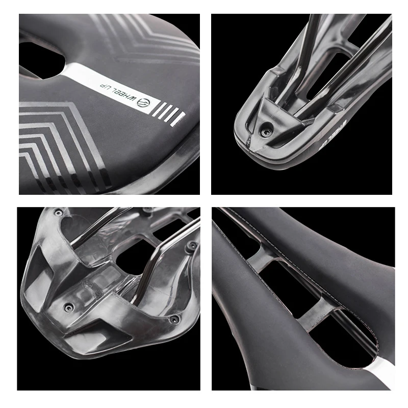 

WHEEL UP Bike Seat Saddle Hollow Ultra-Light Bike Seat for Mountain Road Bike Saddle Replacement Accessory