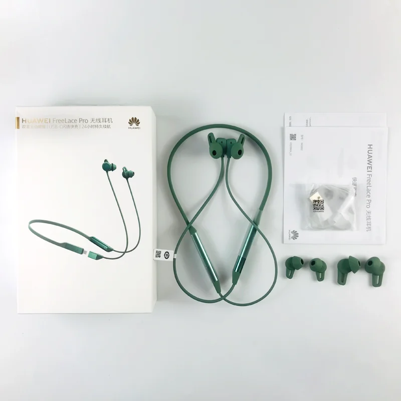 

100% Original HUAWEI FreeLace Pro Bluetooth 5.0 Wireless Headset 3 Mic Design Active Noise Cancellation Fast Charging