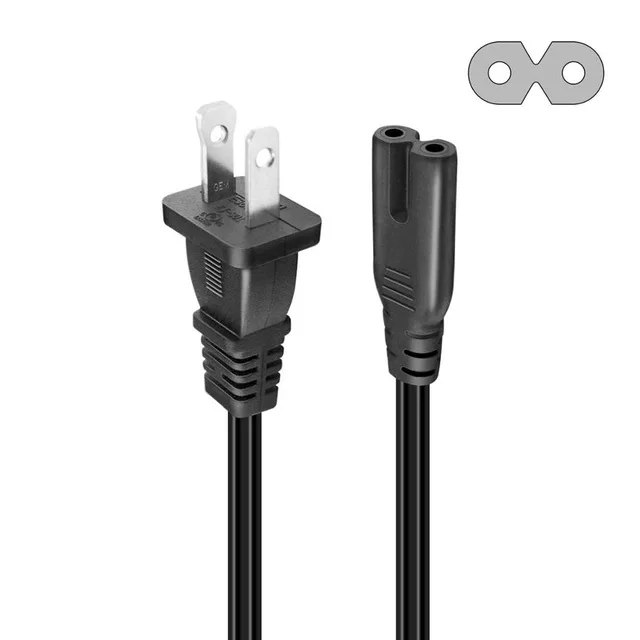 Оранжевый Универсальный 2 зубец угол шнур питания 6 футов NEMA 1-15P к IEC320 C7 Рисунок 8 Разъем AC ПИТАНИЕ кабель провода для Smart Monitor - Цвет: Оранжевый
