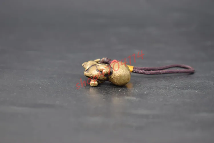 

Pure copper solid twelve zodiac rat pendant, exquisite handicraft decoration