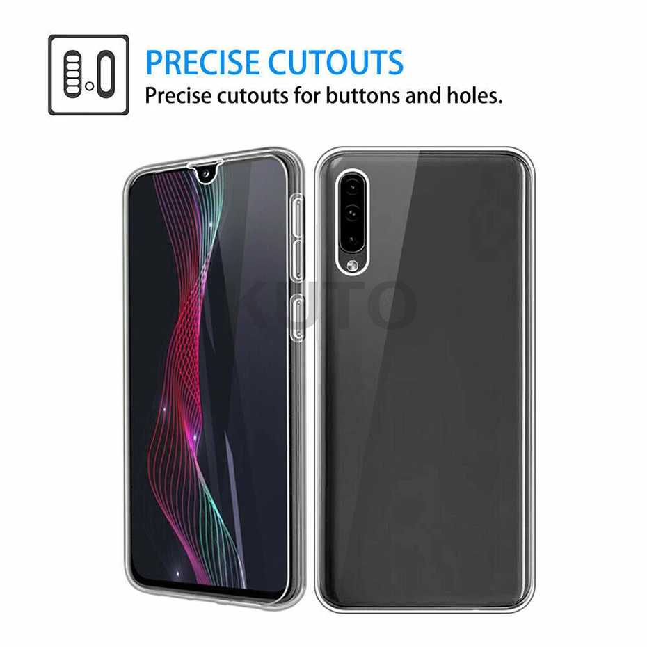 Полностью завернутый на 360 градусов прозрачный чехол для телефона Xiaomi Redmi 6 6A Note 7 5
