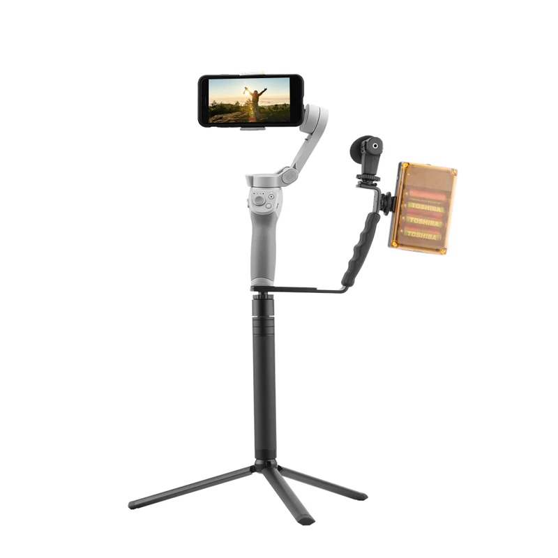 L образная ручка кронштейн держатель для DJI OM 4 Osmo Mobile 3 удлинитель штатива ручной