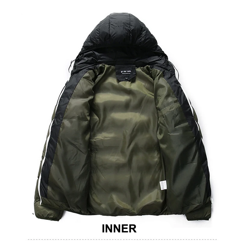 DIMUSI зимняя мужская куртка Модные мужские хлопковые толстые теплые парки