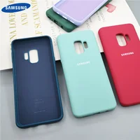 Чехол-накладка для Samsung Galaxy S9 Plus, жидкий силиконовый чехол с полной защитой мобильный телефон