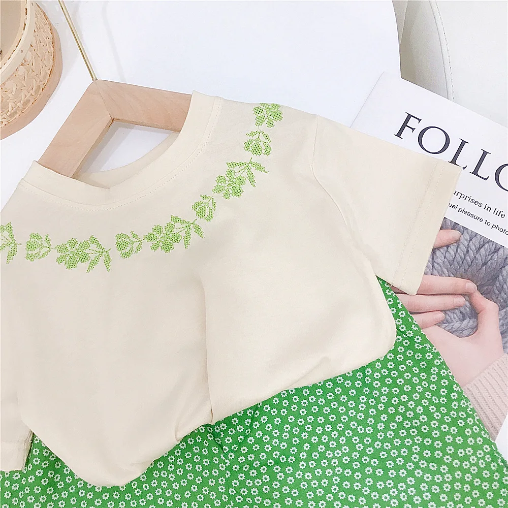 

Girls Top Children's Shirt and Shorts 2PC Set Kids Toddler Girl Clothes 2021 Summer Outfits Little Girl Clothes Set Age 1-6