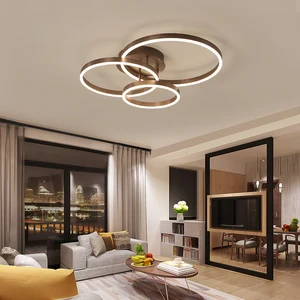 modern coffee circle led ceiling lamp for bedroom study living room kitchen indoor lighting decoration home lights fixtures free global shipping
