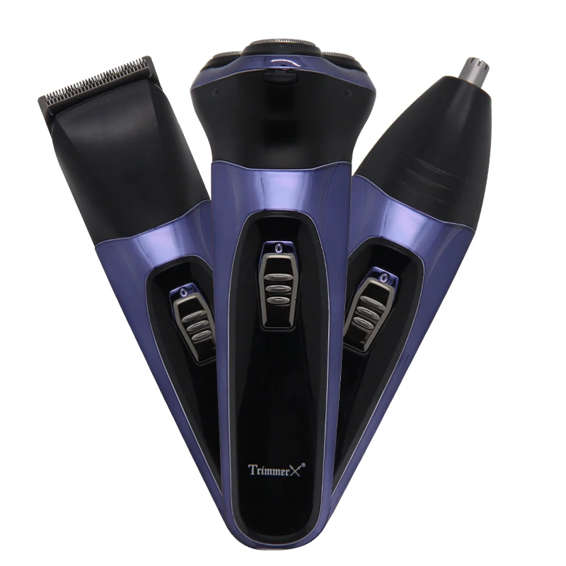 

3 in 1 Rechargeable Electric Shaver Men Shaving Machine Nose Trimmer Barbeador 3D Beard Shaver Razor
