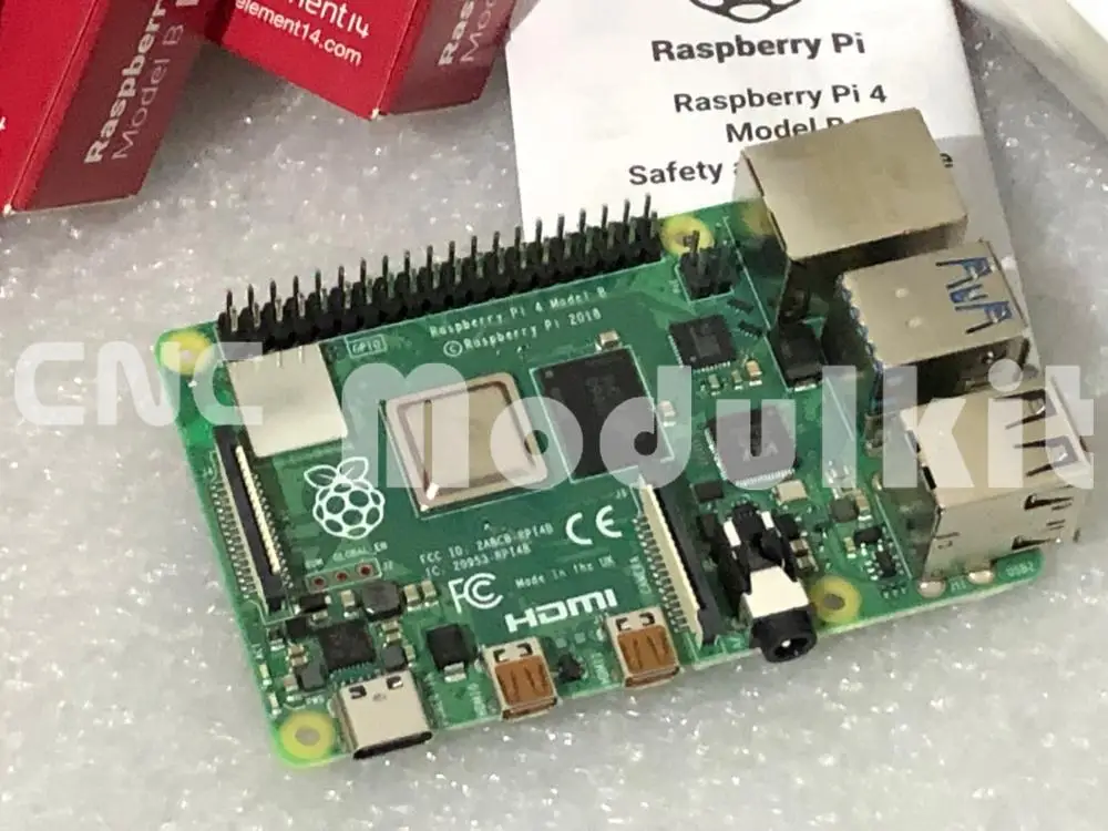 Оригинальная материнская плата Raspberry Pi 4B Broadcom 4G 1 4 ггц 512 мб демопрограммирование