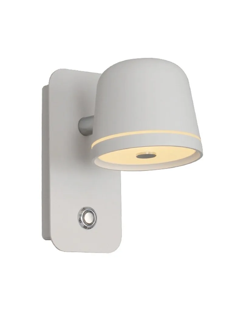 

LED Bedside Bedroom Dimmable Wall Lamp Living Room Nordic Creative Reading Infinite Dimming Switch Wall Light ZM914