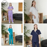 wholesale fashion nutritionist uniform hot spring work nursing suit female nurse spa scrub housekeeping uniform work clothes new